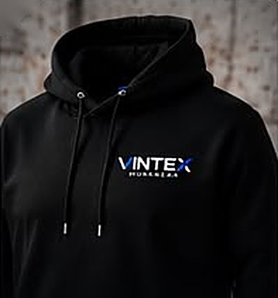 Black Vintex Workwear hoodie