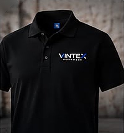 Black Vintex polo shirt